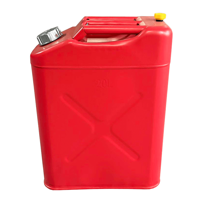 10L/20L matný červený olejový bubon s hliníkovým uzáverom